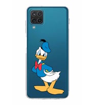 Samsung Galaxy A12  Kamera Korumalı  Kapak Donald Duck Tasarımlı  Şeffaf Kılıf