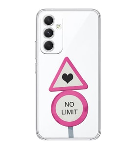 Samsung Galaxy A54 Uyumlu No Limit Tasarımlı Şeffaf Telefon Kılıfı