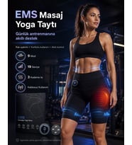 Teknokalite EMS Isıtmalı Masaj Yoga Tayt 9 Mod 19 Seviye Basenler ve Selülitler için