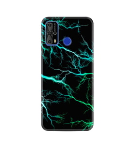 Reeder P13 Blue Max Pro Lite Kılıf Silikon Desen Green Thunder 1693