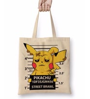 Pikachu Bad Boy Pokemon Bez Çanta Uzun Saplı