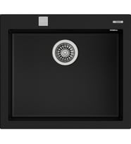 TEKA FORSQUARE 50.40 TG BLACK Ankastre Kumanda Sifonlu Granit Eviye Siyah 50 cm 115230005