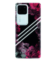 Vivo V30 Kılıf Silikon Desen Özel Seri Flowers Line 1732