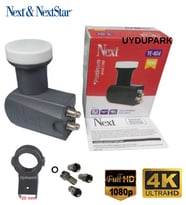 Next 4'lü Dört Çıkışlı Çanak Anten Lnb'si+20 mm Lnb Tutucu Plastiği