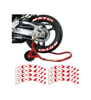 Gogo Lastik Yanak Yazısı 3D Kırmızı Motul