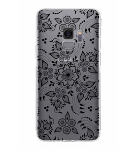 Samsung Galaxy S9  Kamera Korumalı Kapak Nostalji Desen Tasarımlı  Şeffaf  Kılıf