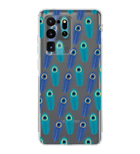 PrintiFy Samsung Galaxy S20 Ultra ile Uyumlu 1mm Slim Fit Nazar Boncuğu 4 Baskılı Şeffaf  Kılıf