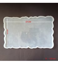 EPOKSİ REÇİNE SİLİKON KALIP TIRTIKLI DİKDÖRTGEN TEPSİ SUNUM VE ÇOK AMAÇLI MUHTELİF KALIP HB470195 (Beyaz)