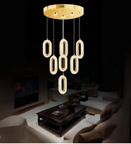 Sandra 7'li Sarkıt  Led Avize (Gold)