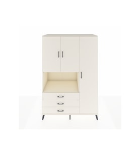 Kronos Dolap 7 Raflı 3 Çekmeceli 3 Kapaklı 132x59x195 Aytaşı-Aytaşı/Aytaşı