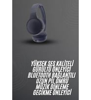 Kablosuz Bluetooth Kulaklık Kulak Üstü Ayarlanabilir Uzun Ömürlü (Çok Renkli)