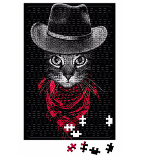Kovboy Cat Kedi Puzzle 240 Parça Yapboz