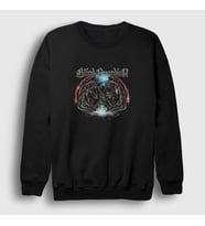 Presmono Unisex Siyah Dragons Blind Guardian Sweatshirt 378751tt