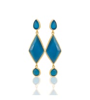 Kadir Jewellery 22 Ayar Altın Kaplama Kadın Sallantılı Küpe -El İşçiliği Ve Hipoalerjenik Küpe