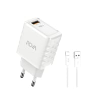 Rova SB113L A Giriş A-L 1M iPhone Kablolu Şarj Başlığı 18W - KVK Teknik Servis Garantili (Beyaz)