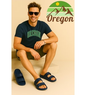 Oregon Shoes FeelUp Comfort Eva Erkek Deniz Günlük Cırtlı Terlik Laci