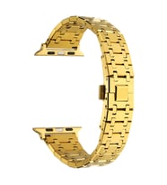 Apple Watch 44mm Uyumlu Kordon Paslanmaz Metal Çift Renkli Zore KRD-83 Kayış