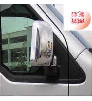 Ford Tourneo Connect Krom Ayna Kapağı 2001-2009 Sağ Sol 2 Parça (Krem)