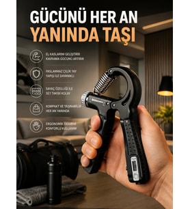 Portatif Ayarlanabilir El Yayı Sayaçlı Dayanıklı Çelik Yay Yeni Nesil