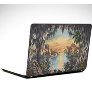 Peri Kızı Ağaçlar Laptop Sticker 19 inch (40,5X27CM)