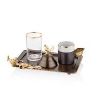 Decorium Ars 6017 Üç Gözlü Dikd.Kahve Servis 21*14Cm