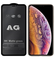 ALLY iPhone 11 Pro 5.8inç Full Glue Matte Tempered Cam  Ekran Koruyucu iPhone XS /  - GLST1344-518 (Siyah)