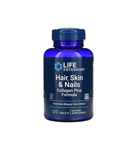 Life Extension Hair Skin Nails , Saç, Cilt ve Tırnaklar, Collagen Plus Formülü, 120 Tablet