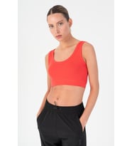Maraton SlimFit Kadın U Yaka Nar Bra