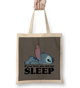 Stitch Sleepy 01 Bez Çanta Uzun Saplı
