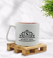 BK Gift Kişiye Özel İsimli Middle Beyaz Kupa Bardak Model 12