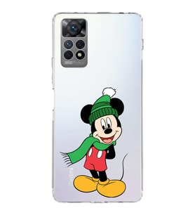 Xiaomi Redmi Note 11 Pro Uyumlu Kapak Mickey Mouse Tasarımlı  Şeffaf Kılıf