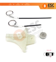 VW Jetta Golf MK5 A5 1K R32 GTI Plus 5M1 1K4839461 İçin Arka Sol Kapı Cam Kriko Tamir Seti
