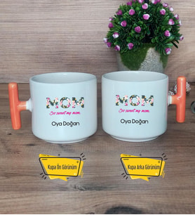 So Sweet Mom Kupa Bardak T Turuncu Kulplu Anneye Doğum Günü Anneler Günü Hediyesi
