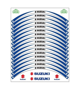 SUZUKİ MAVİ BEYAZ UYUMLU  REFLEKTÖRLÜ JANT ŞERİDİ