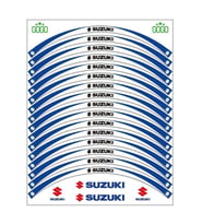 SUZUKİ MAVİ BEYAZ UYUMLU  REFLEKTÖRLÜ JANT ŞERİDİ