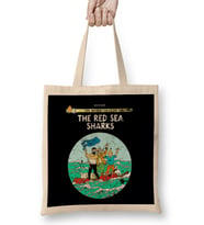 The Adventures Of Tintin The Red Sea Sharks Vintage Style Cover Bez Çanta Uzun Saplı
