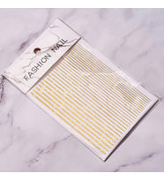 Adanil Nail Art Kendinden Yapışkanlı Şerit Sticker Parıltılı Altın