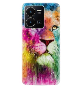 Vivo Y35 Kılıf Resimli Desenli Baskılı Silikon Colorfull Leon 2 1388