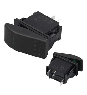 Ince Işık Sembollü Işıklı 3 Pinli On-Off 12-24V Marin Switch