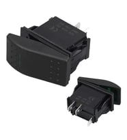 ﻿Ince Işık Sembollü Işıklı 3 Pinli On-Off 12-24V Marin Switch