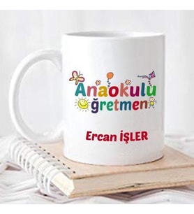 Anasınıfı öğretmeni isme özel kupa bardak