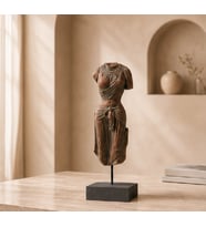Antika Görünüm Zen Vücut Heykeli Buddha Zen Ev Dekoru Büstleri Büyük Boy Heykel 30 CM