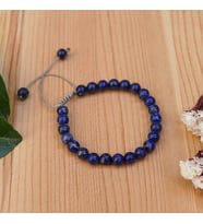 Mavi Lapis Doğal Taş Bileklik  - 4mm