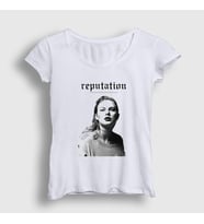 Presmono Kadın Beyaz Reputation Taylor Swift T-Shirt 312689tt