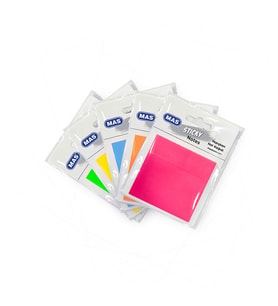 Mas Yapışkanlı 76x76 Transparan PP Not Kağıdı Neon Yeşil 3667