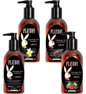 Playboy Massage Oil 4 Çeşit Vücut Masaj Yağı 120 Ml