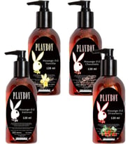 Playboy Massage Oil 4 Çeşit Vücut Masaj Yağı 120 Ml