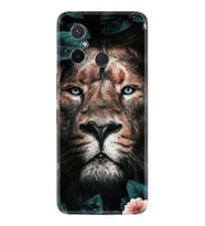 Xiaomi Redmi 12C Kılıf Resimli Desenli Baskılı Silikon Leon Flowers 1307