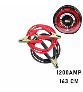 1200 AMPER AKÜ TAKVİYE KABLOSU 1.63MT - PENCERELİ BEZ ÇANTALI (5343)