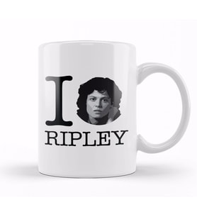 Alien I Heart Ripley Kupa Bardak Porselen